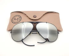 Vintage B&L Ray Ban Bausch & Lomb G31 Gray DGM Mirror Black 62mm Aviators w/Case