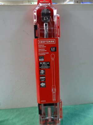 NEW Craftsman CMMT99433 Click Torque Wrench 20-100 ft-lbs 3/8-Inch Drive