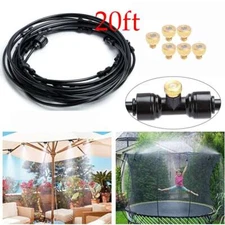 20ft Outdoor Patio Water Mister Mist Nozzle Misting Cooling System Fan Cooler