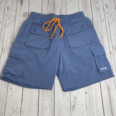 EPTM Authentic 8 Pocket Cargo Shorts Mesh Lined Blue Mens Size Small 30
