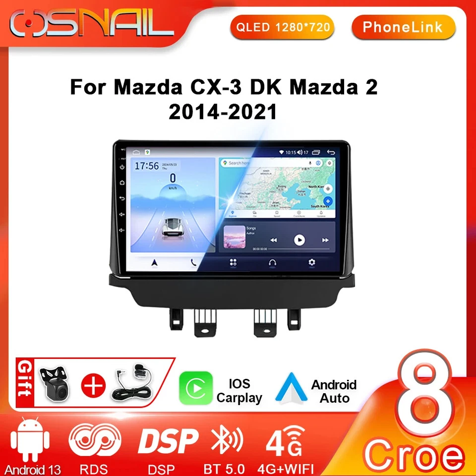 For Mazda CX-3 DK 2014-2021 Stereo Car Radio CarPlay Multimedia Video Player GPS - Image 2 of 4