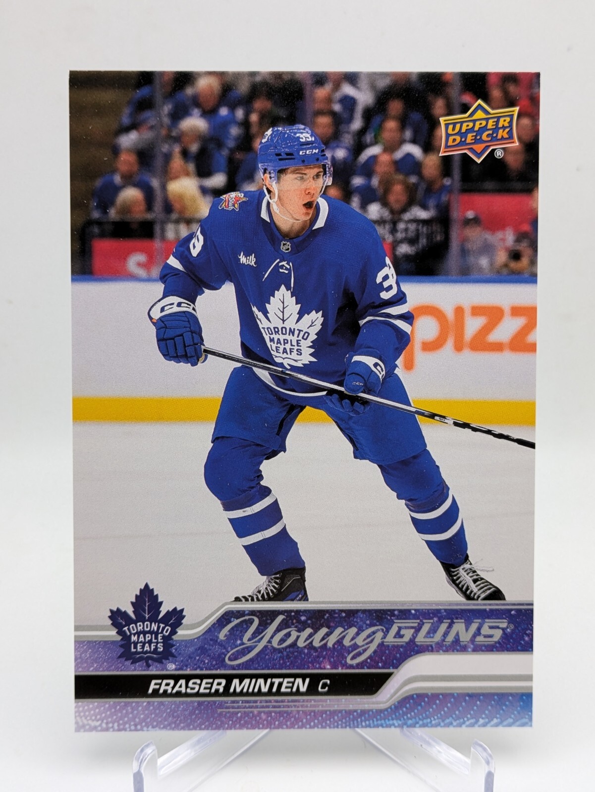 💥2023-24 Upper Deck Young Guns Oversized JUMBO Fraser Minten Rookie #482 Bruins