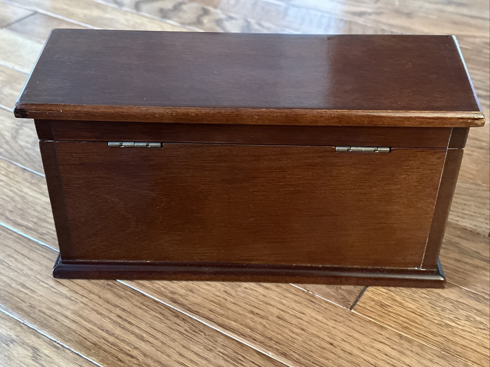 The Bombay Company Mahogany Wood Letter Box Desk Organizer Vintage eBay