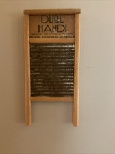 VTG DUBL HANDI Laundry Room Washboard Co. Columbus Oh. Wash Board 18  by 8.5  