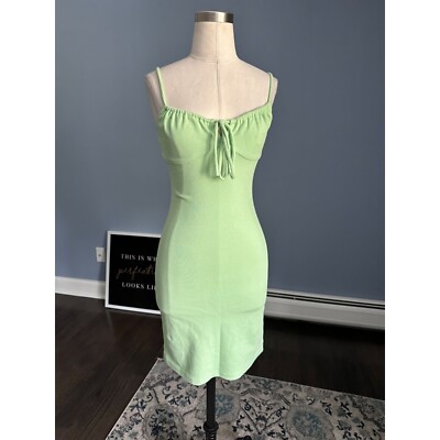 strapless open back dress Shop Polly Frill Hem Dress (Kelly Green) main image 1