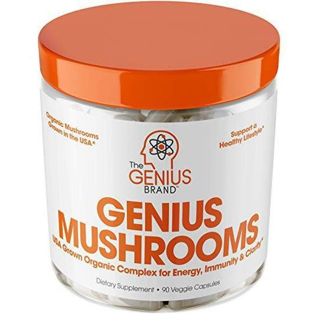 Genius Mushroom Immune System Booster & Nootropic Brain Supplement eBay