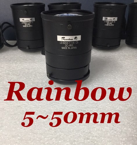 Rainbow L550VDC4P Varifocal Lens 5-50mm CS Auto Iris CCTV Security Camera TESTED