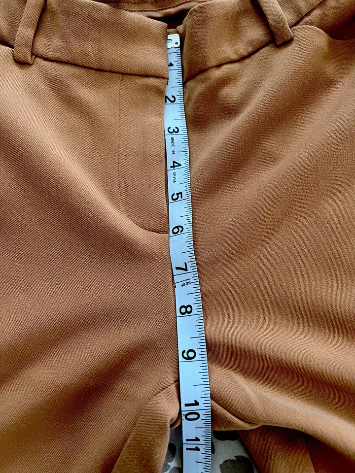Pantalón de vestir Robert Rodriguez marrón camel para mujer talla 2 Foto 4 de 4