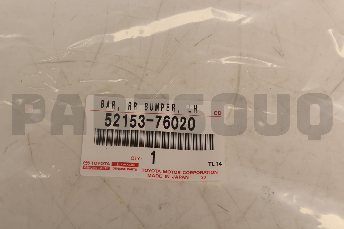 5215376020 Genuine Toyota BAR RR BUMPER LH 52153-76020 | eBay