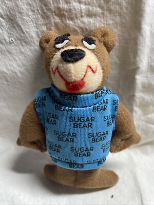 Vtg Sugar Bear Post General Mills Mini Plush Prize Golden Crisp Promo Doll