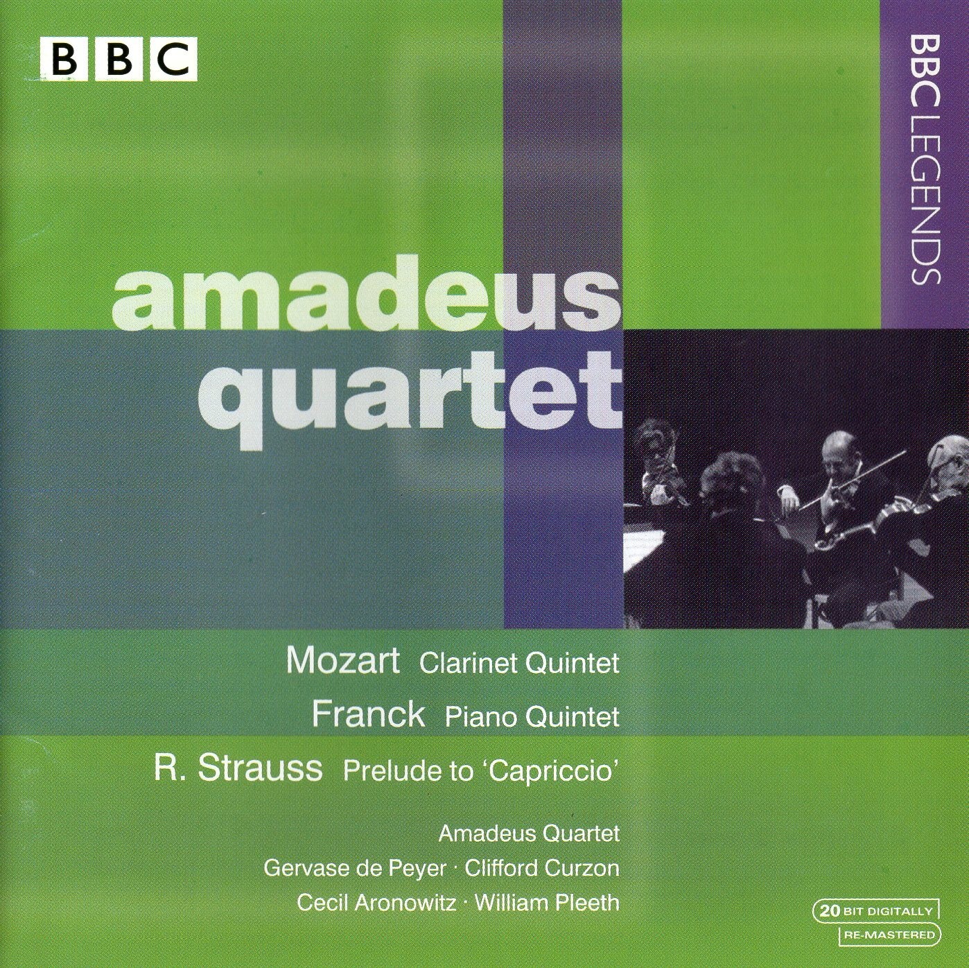 Mozart: Clarinet Quintet · Franck: Piano Quintet · Strauss: Prelude to Capriccio