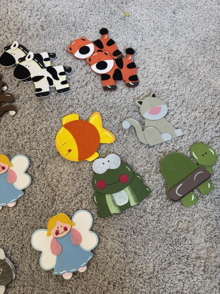 Safari Animales de la Selva Pato de Goma Madera Baby Shower Favores, Paquete de 28 Piezas Foto 4 de 4