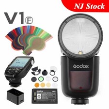 US Godox V1-F 2.4G TTL HSS Camera Flash Xpro-F Trigger AK-R1 Barn Door For Fuji