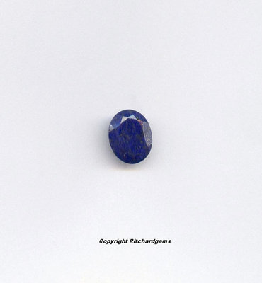 Semi Precious 10x8 MM Afgan Lapis Faceted Oval cut AAA for One