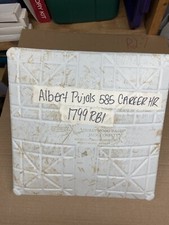 ALBERT PUJOLS HR #585 RBI 1799 ANGELS @ TIGERS GAME USED BASE 8/26/16 MLB HOLO 