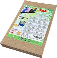 Gravel Paper for Bird Cage 30-Pack 15" X 9.5" Bird Cage Liners Disposable for En