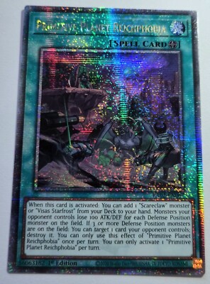 Yugioh! Primitive Planet Reich. 1.Ed RA02-EN067 Quarter Century Secret Rare  25th