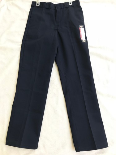 Pantalón de trabajo Dickies 874 Azul Marino no Hierro Pliegue Pantalones de  liberación de manchas para hombres 50 X 32 Nuevo | eBay