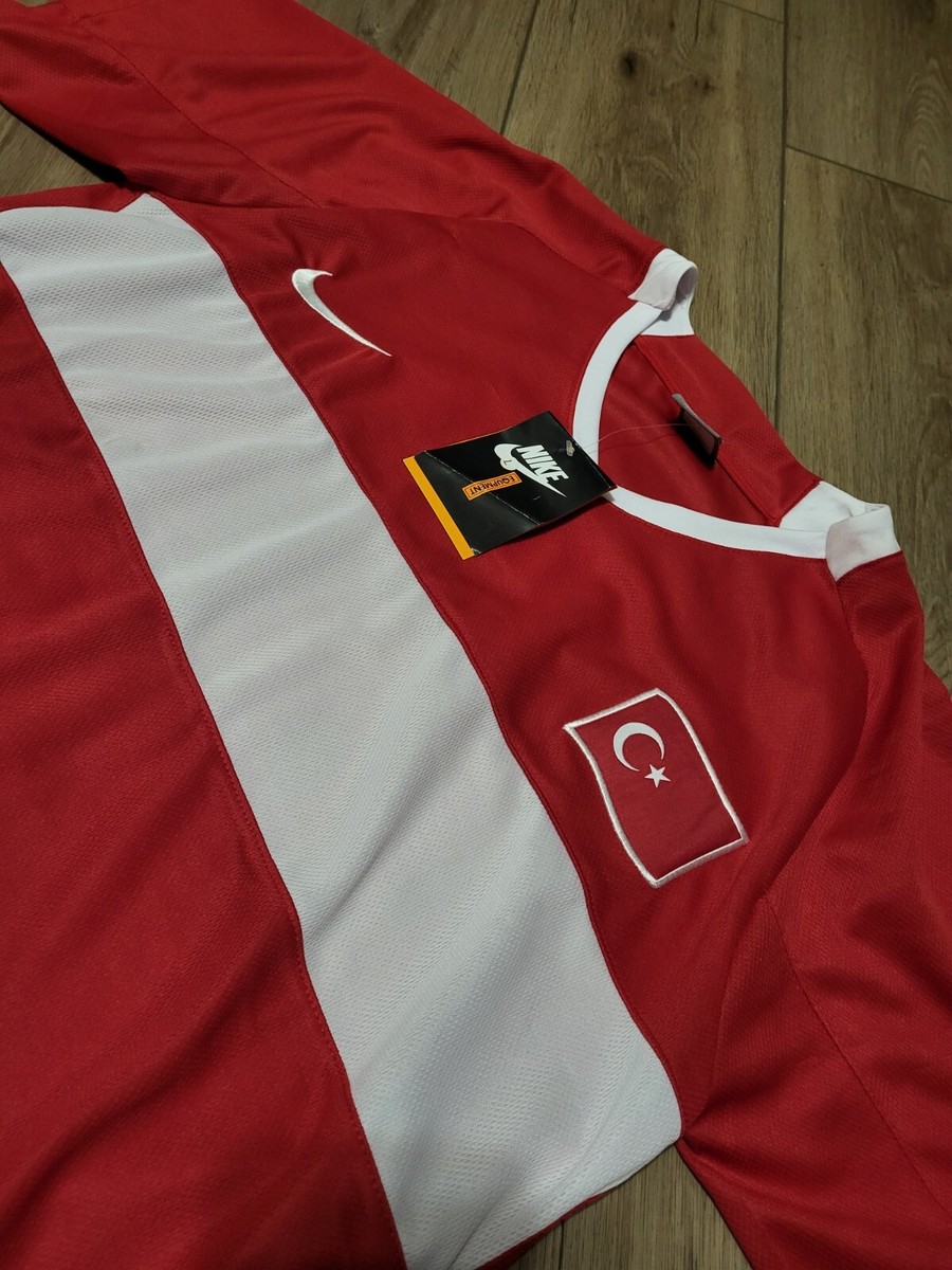 NIKE/ナイキ トルコ代表 08/09(H) 未使用タグ付き ユニフォーム トルコ代表 2008 Nike ホーム半袖 ユニフォーム（インポートM