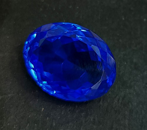 20 Ct AAA+ Natural Kashmiri Blue Sapphire Loose Gemstone Oval Cut EGL Certified - Picture 9 of 13