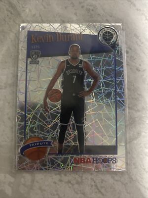 Kevin Durant Tribute Hyper Silver Laser Prizm - #284 - NBA Panini 2019-20
