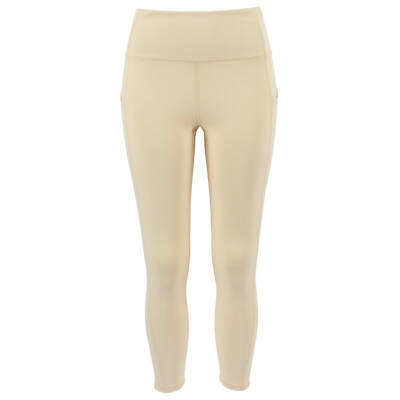 FABLETICS Damen 7/8 Tights Oasis High-Waisted Pocket Leggings Beige / L / Hose