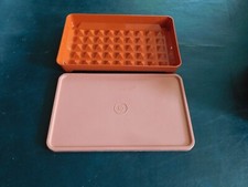 Vintage Tupperware Deli Meat Keeper Paprika Red w/ Lid Made in USA