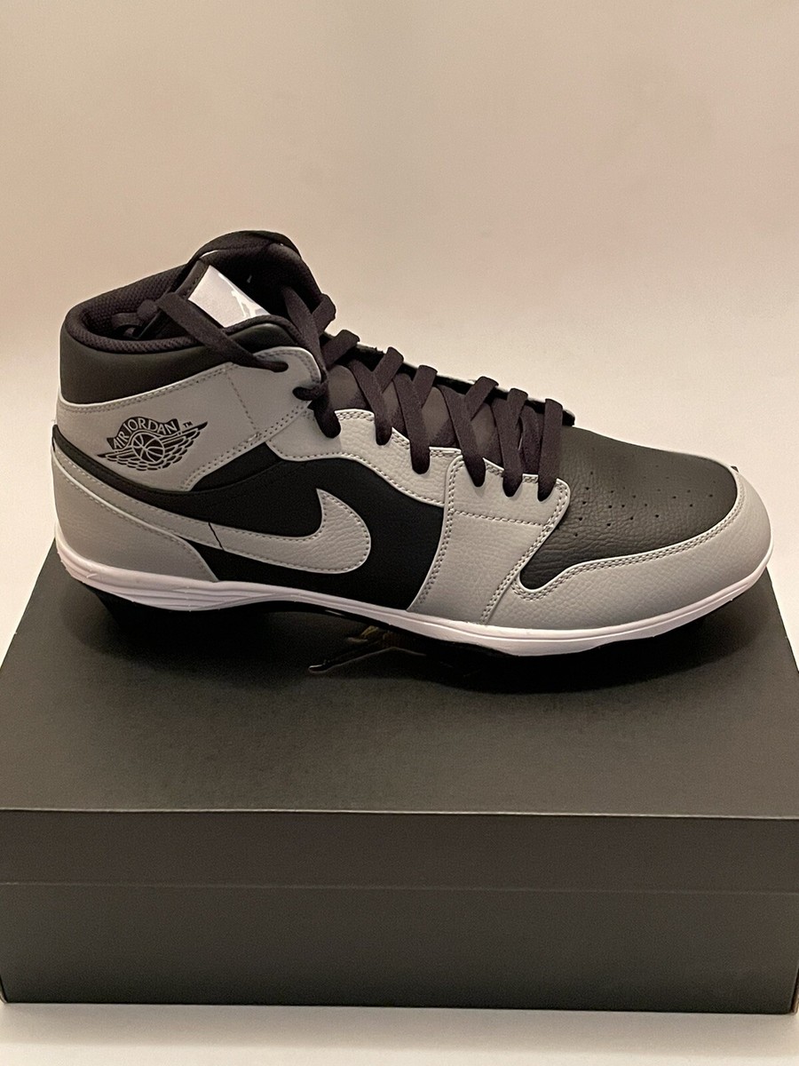 Air Jordan 1 Mid TD Shadow 2.0 Football Cleats Mens 14 Black Gray FJ6805-002 Jordan 1 Mid TD Cleat  main image 3