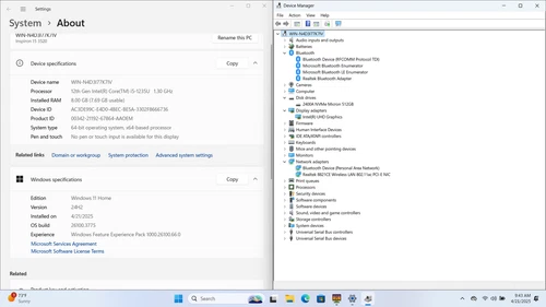 Dell Inspiron 15 3520 15" FHD I5-1235U 512GB SSD 8GB W11 Webcam 120Hz - Picture 5 of 16