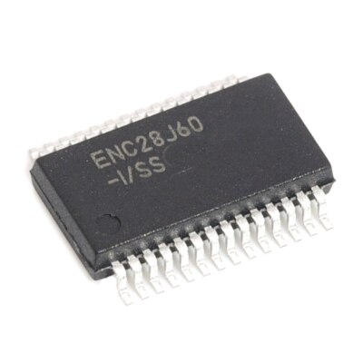 2 PCS ENC28J60-I/SS SSOP-28 Stand-Alone Ethernet Controller with SPI Interface