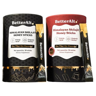 BetterAlt Ultimate Power Up Duo Shilajit Honigstangen - Classic + Cinnamon Combo