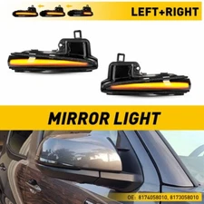 For 2016-2022 Tacoma Toyota Sequential LED Side Mirror Turn Signal Lights Smoked