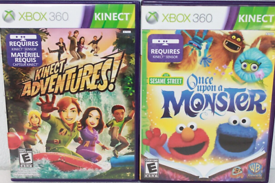 LOT OF 6 XBOX 360 KINECT GAMES-Some Manuals Included