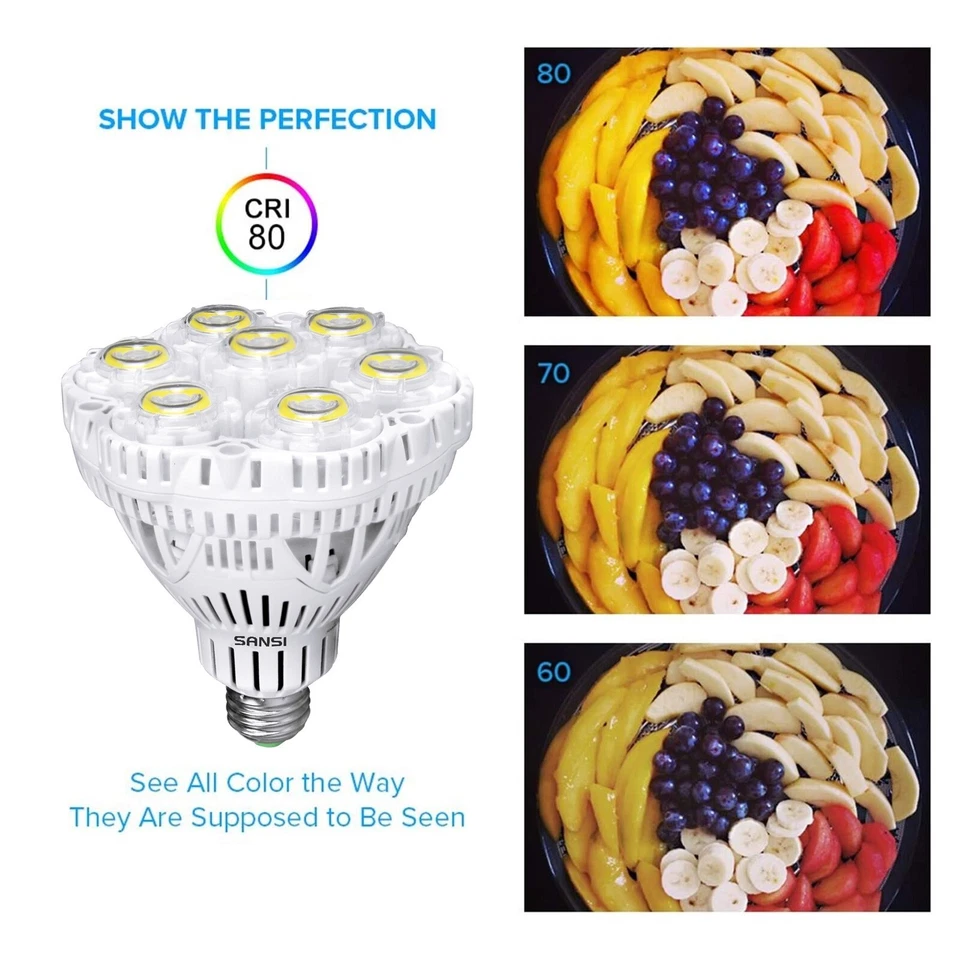 5500LM BR30 40W LED Light Bulb Garage Workshop Lamp Energy Saving 5000K Daylight - Image 4 of 4