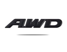 AWD Black Car Badge Emblem for Ute SUV 93mm x 15mm