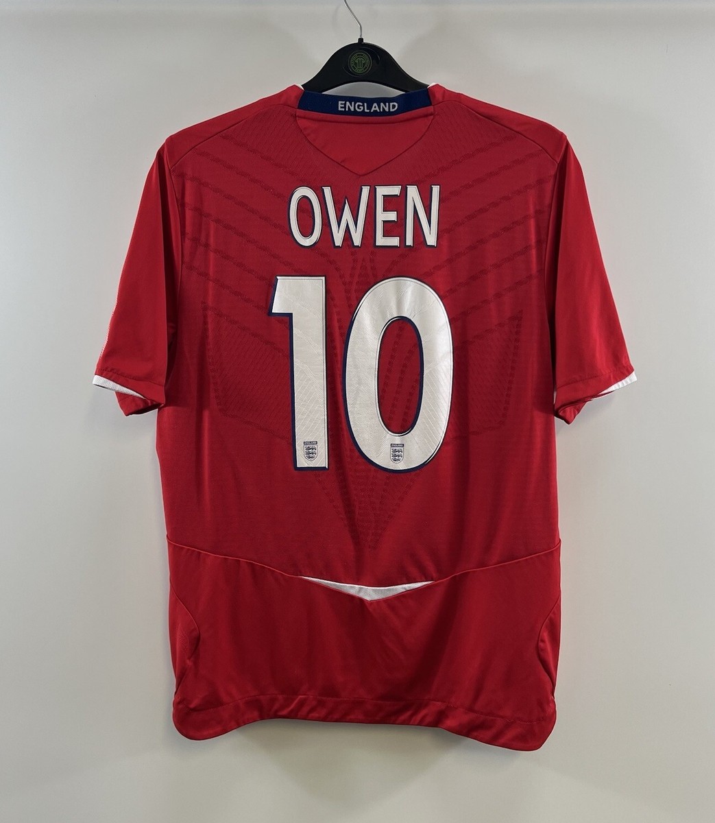 England Owen 10 Away Football Shirt 2008/10 Adults Medium Umbro
