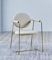 WeißEr Esszimmer Stuhl Designer Edelstahlstuhl Einsitzer Moderne MöBel