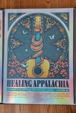 Healing Appalachia September 23-24, 2022 Rainbow Foil Concert Poster #/350 18x24