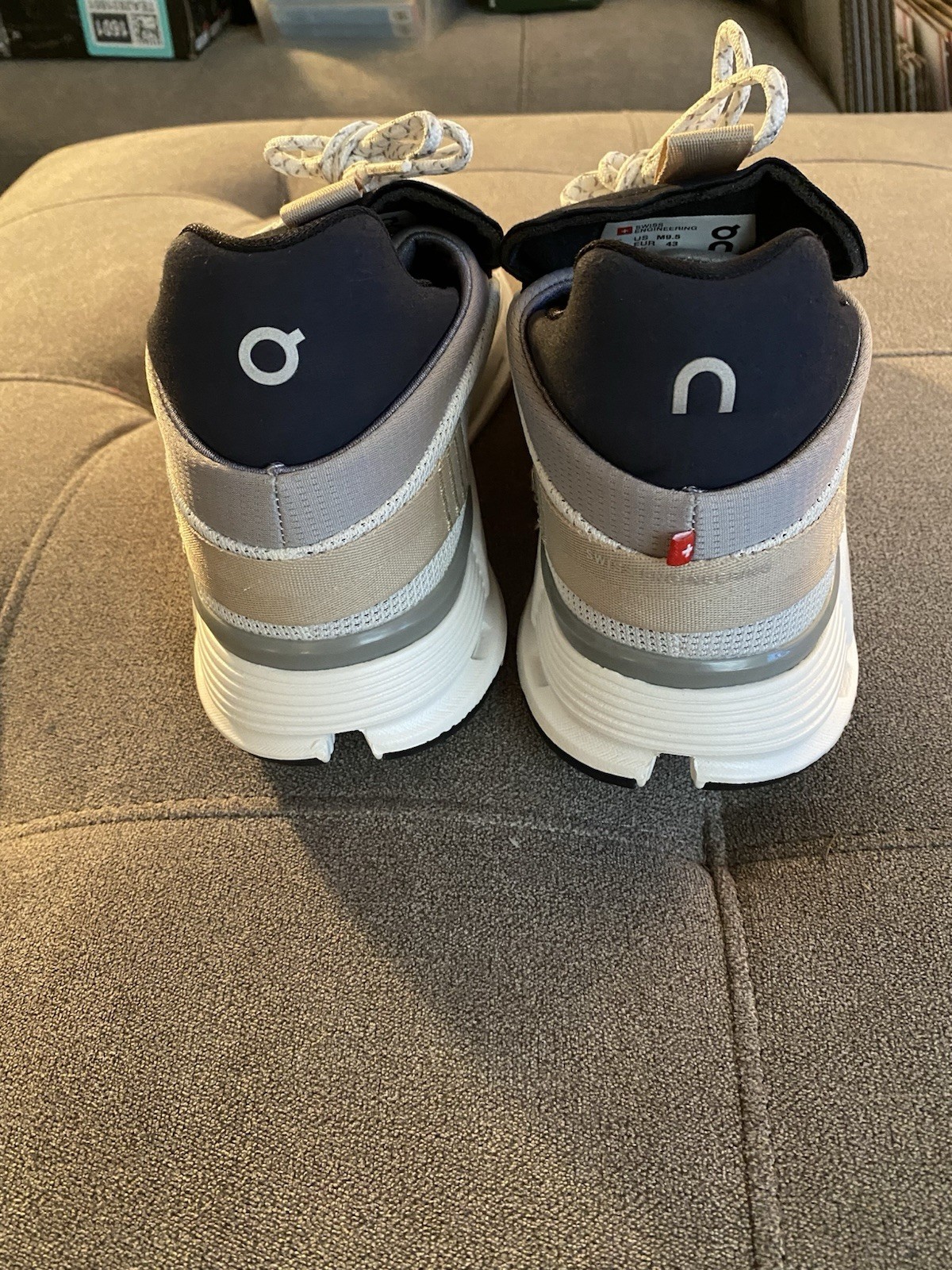 On Cloudnova White  Sand Umber Cloudtec Athletic … - image 7