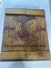 Vintage MILLER HIGH LIFE  Beer Wooden Crate Cabinet Wall Hanging Display Box