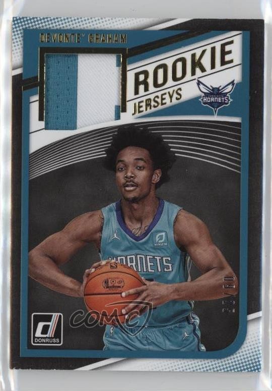 2018-19 Panini Donruss Rookie Jerseys Prime 9/25 Devonte' Graham #RJ-DGR RC 0c6