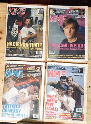 NME. New Musical Express Magazines. August 1990. Four issues.  No Posters.