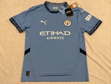2024-25 Puma Men  s Manchester City Home Soccer Jersey Large L Man City