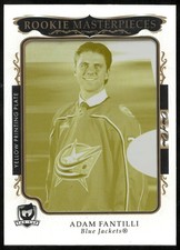2023-24 UD The Cup Rookie Masterpieces Yellow Printing Plate Adam Fantilli 1/1