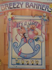 Daisy Kingdom Breezy Banners It's a Girl! No Sew Craft