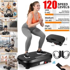 Vibrationsplatte Ganzkörpertraining 120 Stufen Fitnessgerät Hometrainer 150kg DE