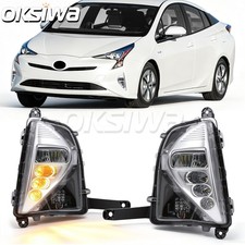 Led Fog Light With Drl For 2016-2018 Toyota Prius Front Bumper Driving Fog Lamp