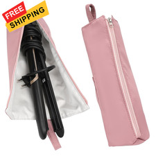 Hair Tools Travel Bag, Heat Resistant Hot Iron Holder, Portable Pink