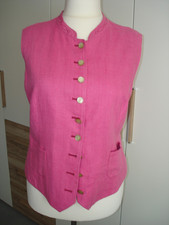 HABSBURG Gilet Trachtenweste "Auguste" Damen Gr. 48 EU rosa/pink Bauern-Leinen