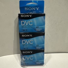 3 Pack Sony DVC Mini DV 60 LP90 Premium Cassettes Ss1